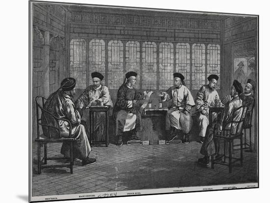 Chief Chinese Diplomats during Negotiations-null-Mounted Giclee Print