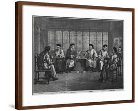 Chief Chinese Diplomats during Negotiations-null-Framed Giclee Print