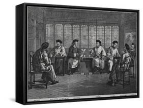 Chief Chinese Diplomats during Negotiations-null-Framed Stretched Canvas