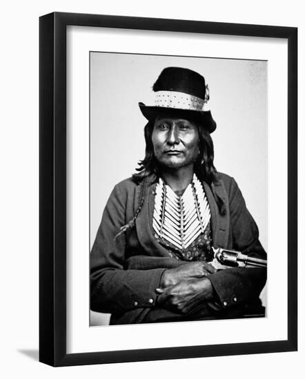 Chief Esatonyett, 1869-William Soule-Framed Photographic Print