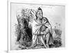 Chief, Hawaii, 19th Century-null-Framed Giclee Print