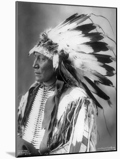 Chief Hollow Horn Bear, Sioux, 1898-Frank A. Rinehart-Mounted Photographic Print