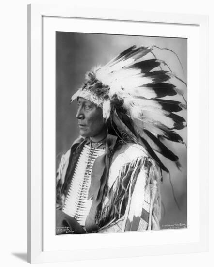 Chief Hollow Horn Bear, Sioux, 1898-Frank A. Rinehart-Framed Photographic Print