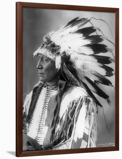 Chief Hollow Horn Bear, Sioux, 1898-Frank A. Rinehart-Framed Photographic Print