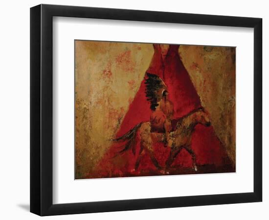 Chief II-Sokol Hohne-Framed Art Print