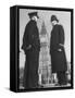 Chief Inspector of Metropolitan Police Stopping for Word with Police Constable in Parliament Square-David Scherman-Framed Stretched Canvas