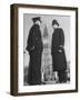 Chief Inspector of Metropolitan Police Stopping for Word with Police Constable in Parliament Square-David Scherman-Framed Photographic Print