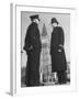 Chief Inspector of Metropolitan Police Stopping for Word with Police Constable in Parliament Square-David Scherman-Framed Photographic Print