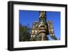 Chief Johnson Tlingit totem pole, beautiful sunny summer day, Ketchikan, Southern Panhandle, Southe-Eleanor Scriven-Framed Photographic Print