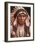 Chief Joseph (1840-1904) C.1903 (B/W Photo)-Edward Sheriff Curtis-Framed Giclee Print