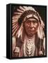 Chief Joseph (1840-1904) C.1903 (B/W Photo)-Edward Sheriff Curtis-Framed Stretched Canvas