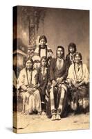 Chief Joseph and Family Members, Circa 1877-F.M. Sargent-Stretched Canvas