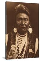 Chief Joseph-Nez Perce, 1903-Edward S Curtis-Stretched Canvas