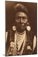 Chief Joseph-Nez Perce, 1903-Edward S Curtis-Mounted Giclee Print