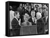 Chief Justice Warren Burger Administers the Oath of Office to Ronald Reagan, January 20, 1981-null-Framed Stretched Canvas