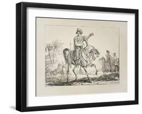 Chief Mameluk, C.1817-Antoine Charles Horace Vernet-Framed Giclee Print