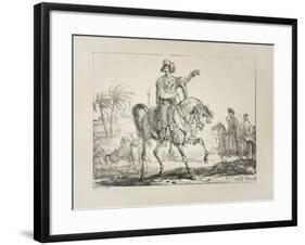 Chief Mameluk, C.1817-Antoine Charles Horace Vernet-Framed Giclee Print