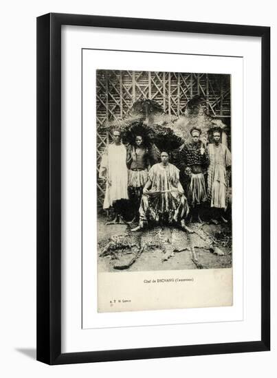 Chief of Dschang, Cameroon, c.1910-null-Framed Giclee Print