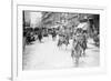 Chief of Police Copelan Mounted on Horseback Protects Trolleys in Cincinnati Strike-null-Framed Premium Giclee Print