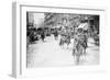 Chief of Police Copelan Mounted on Horseback Protects Trolleys in Cincinnati Strike-null-Framed Art Print