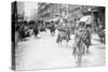 Chief of Police Copelan Mounted on Horseback Protects Trolleys in Cincinnati Strike-null-Stretched Canvas