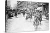 Chief of Police Copelan Mounted on Horseback Protects Trolleys in Cincinnati Strike-null-Stretched Canvas