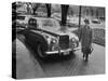 Chief of Protocol Wiley T. Buchanan Jr. Walking by a Bentley-Ed Clark-Stretched Canvas