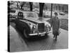 Chief of Protocol Wiley T. Buchanan Jr. Walking by a Bentley-Ed Clark-Stretched Canvas