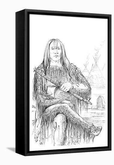 Chief of the Blackfoot Nation, 1841-Myers and Co-Framed Stretched Canvas