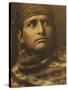 Chief of the Desert, Navaho-Edward S. Curtis-Stretched Canvas