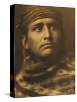 Chief of the Desert, Navaho-Edward S. Curtis-Stretched Canvas