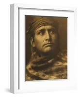 Chief of the Desert, Navaho-Edward S. Curtis-Framed Premium Giclee Print