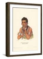 Chief of the Ioways-Charles Bird King-Framed Art Print