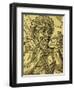 Chief of Tribe of Cannibals, Engraving from Universal Cosmology-Andre Thevet-Framed Giclee Print