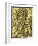 Chief of Tribe of Cannibals, Engraving from Universal Cosmology-Andre Thevet-Framed Giclee Print