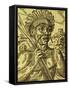 Chief of Tribe of Cannibals, Engraving from Universal Cosmology-Andre Thevet-Framed Stretched Canvas