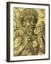 Chief of Tribe of Cannibals, Engraving from Universal Cosmology-Andre Thevet-Framed Giclee Print