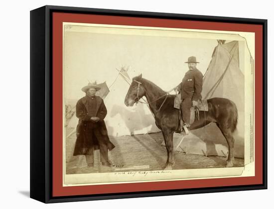 Chief Rocky Bear's Home-John C. H. Grabill-Framed Stretched Canvas