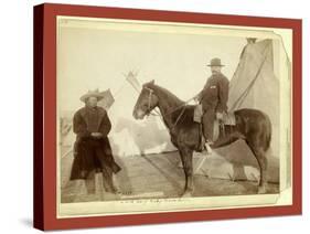 Chief Rocky Bear's Home-John C. H. Grabill-Stretched Canvas