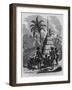 Chief's Hut, New Caledonia, French Possessions in the South Pacific Ocean.-null-Framed Giclee Print