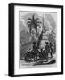 Chief's Hut, New Caledonia, French Possessions in the South Pacific Ocean.-null-Framed Giclee Print