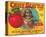 Chief Seattle Brand Wenatchee Valley Apples-null-Stretched Canvas