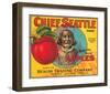 Chief Seattle Brand Wenatchee Valley Apples-null-Framed Art Print