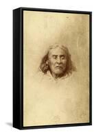 Chief Seattle, Circa 1865-Joseph Thwaites-Framed Stretched Canvas