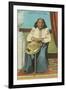 Chief Seattle with Basket-null-Framed Art Print