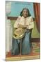 Chief Seattle with Basket-null-Mounted Art Print