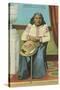 Chief Seattle with Basket-null-Stretched Canvas