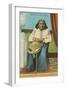 Chief Seattle with Basket-null-Framed Art Print