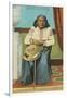 Chief Seattle with Basket-null-Framed Art Print