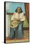 Chief Seattle with Basket-null-Framed Stretched Canvas